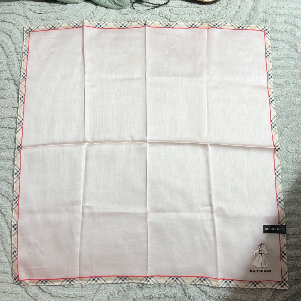 Burberry Beige and Pink Scarf cotton - Picture 5 of 16
